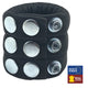 Premium Leather Testicle Stretcher 190g - With 6 Snaps