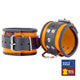 Premium Leather Handcuffs – Orange/black Color Combination