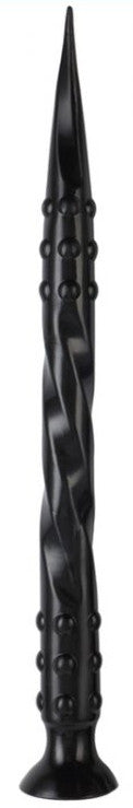 Premium Dildo - Pointed Twisted Shape 65 Cm Black