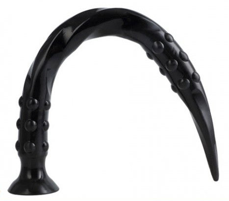 Premium Dildo - Pointed Twisted Shape 65 Cm Black