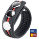 Leather Penis Ring – Three-stage Pressure Black-red