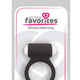 Silicone Vibrating Penis Ring With Removable Balls Black