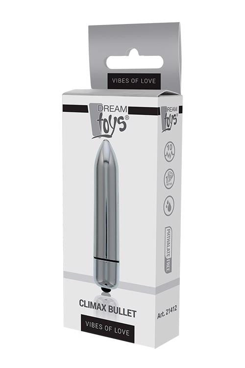 Climax Vibrator 10 Speeds Easy To Use 8.5 Cm Silver