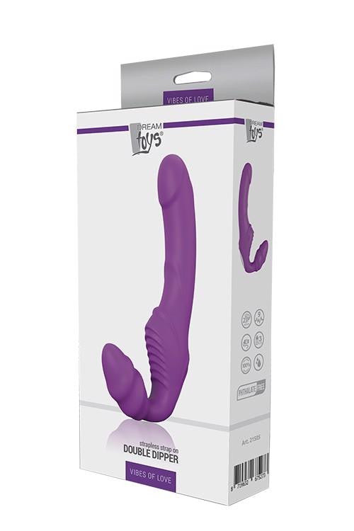 Vibes Of Love Vibrator 2 Motors 9 Vibration Modes Purple Waterproof