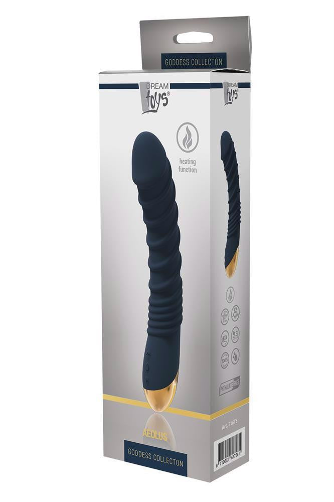 Goddess Collection Vibrator Vibration 3 Levels 9 Rhythms Heatable 21 Cm Black