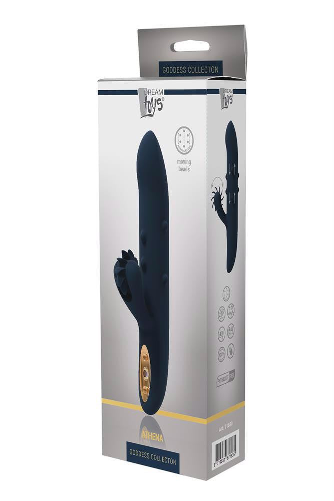 Vibrátor Goddess Collection 2 motory Pohyblivý disk 10 režimů vibrací 23 cm Černá