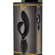Dream Toys Vibrator Dual Motor Flexible Rabbit 20 Cm Black-gold Usb Charging