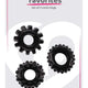 All Time Favorites Penis Ring Set With 3 Variable Textures Black