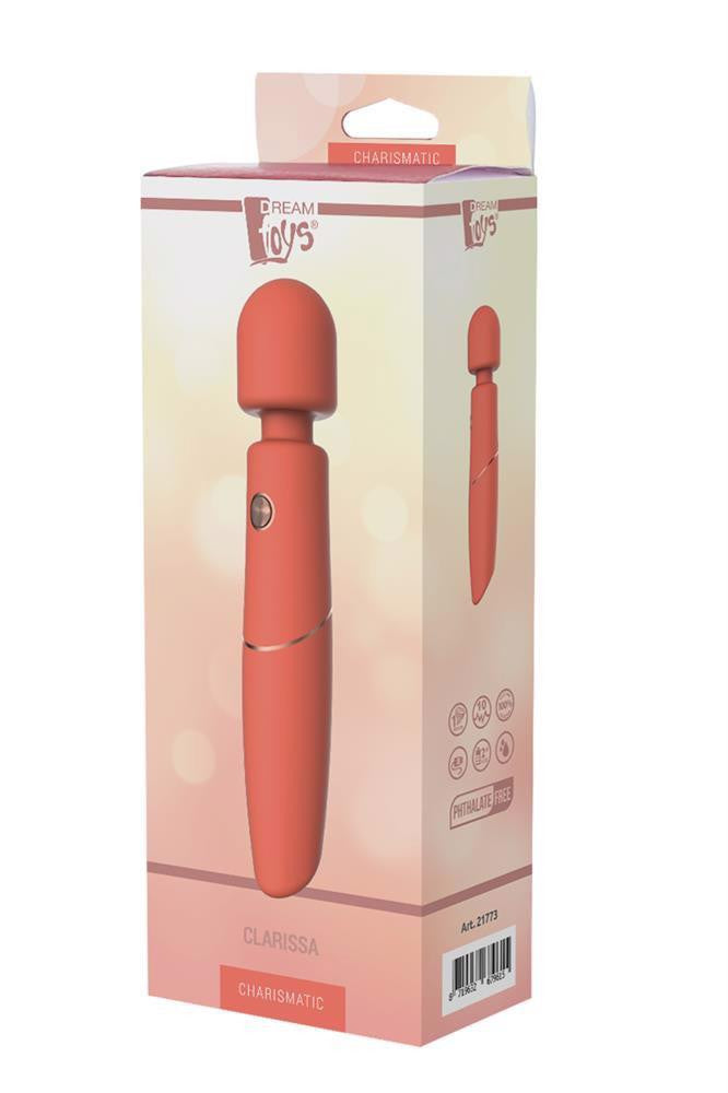 Charismatic Wand Massager 3 Speeds 7 Vibration Patterns Usb Charging Coral Pink