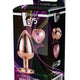 Gleaming Love Anal Plug Jeweled Large 9.5 Cm Rose Gold