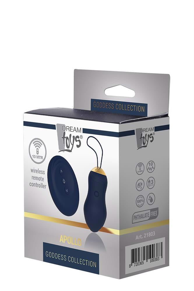 Goddess Vibrating Egg Remote Control 7 Modes 3 Speeds Blue
