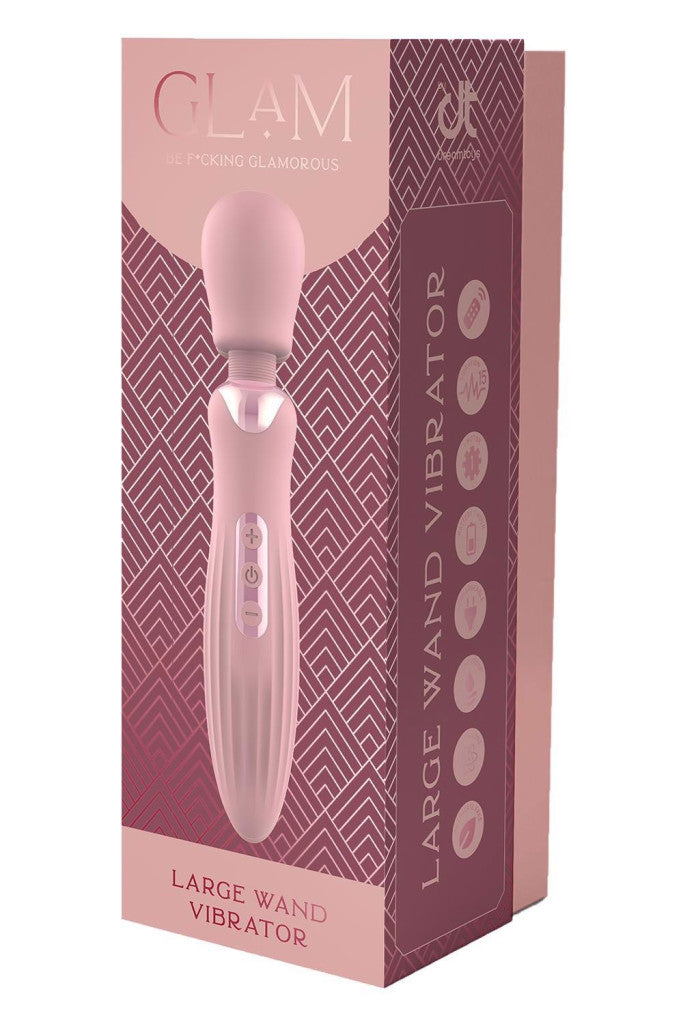 Glam Vibrator Vibrating 5 Rhythms 3 Intensities 24 Cm Black