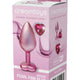 Gleaming Love Anal Plug Pearlescent Medium With Pink Gemstone 8.3 Cm