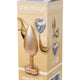 Gleaming Love Anal Plug Beautiful Heart-shaped Crystal 9.5 Cm Gold