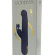 Goddess Duo Vibrator Rotating Function 10 Modes 22.4 Cm Dark Blue-gold
