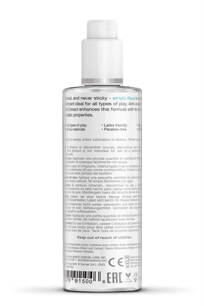 Wicked Simply Aqua Massage Oil 120 Ml