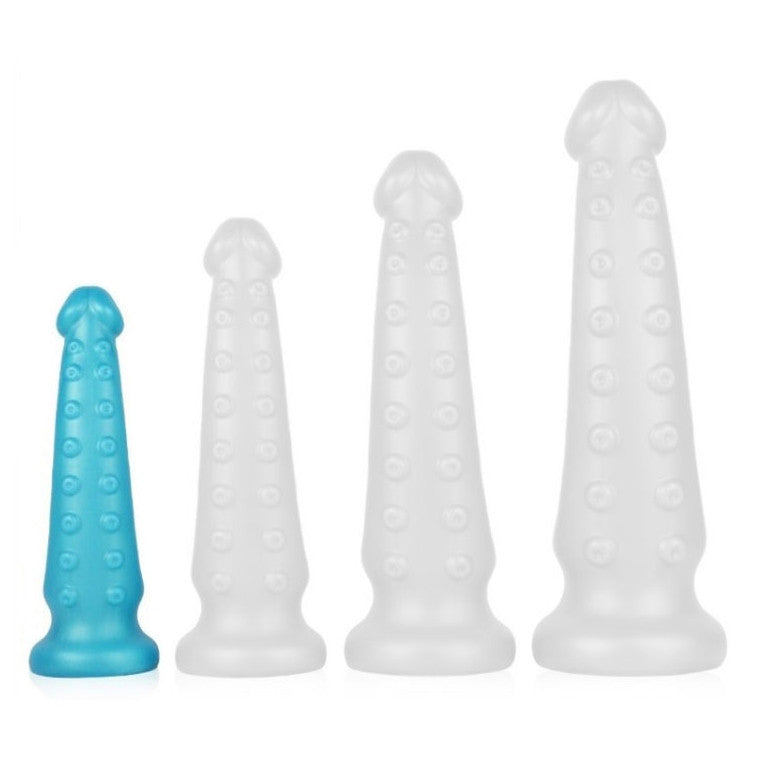 Tentacle-shaped Blue Dildo – 19 Cm Long For Premium Sensations