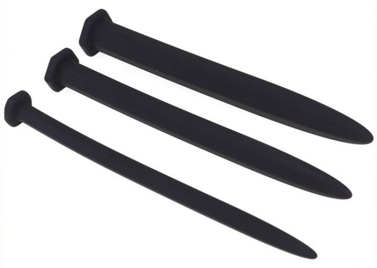 Hexagon – 3 Silicone Urethral Cones (15 Cm 8-12-16 Mm)