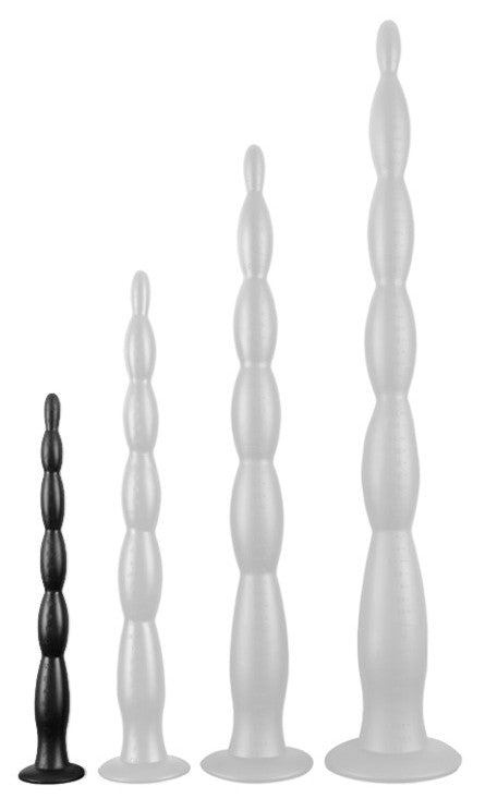 Decorative Beaded Dildo – 30 Cm Black