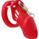 Silicone Chastity Cage Bran – Premium Silicone Chastity Device Red