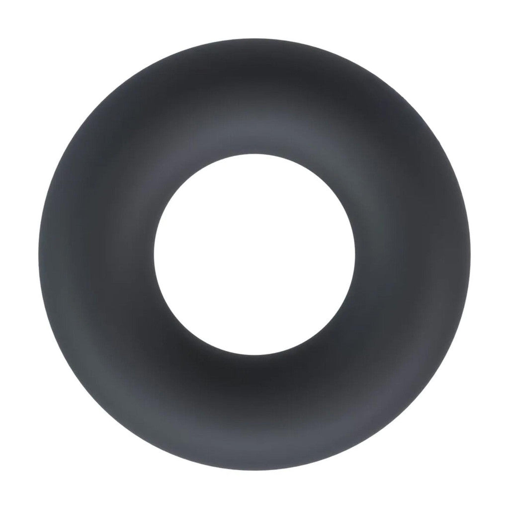 Leafz Penis Ring Made Of Silicone Comfortable Firming M Black