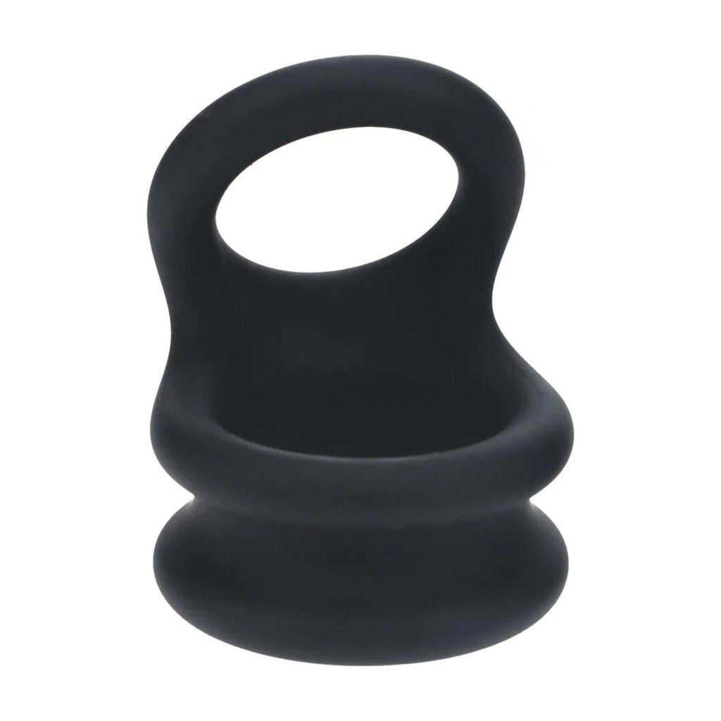 Letterz Penis Ring Double Loop Silicone L Black