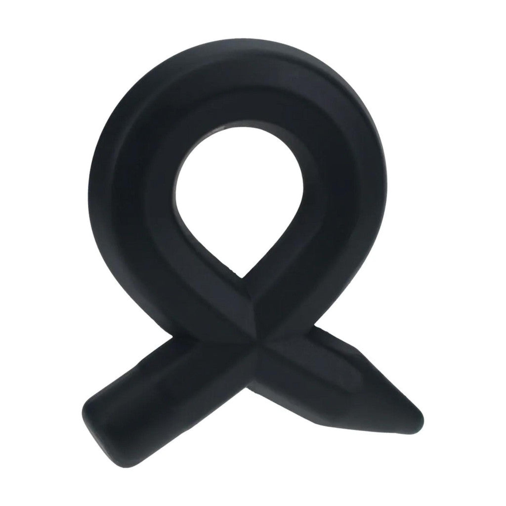 Pencil Silicone Penis Ring Comfortable Flexible Black