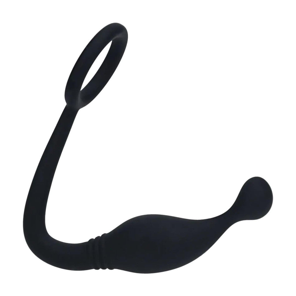 Sex Toy Penis Ring Prostate Stimulator M Black