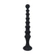 Silicone Ribbed Anal Dilator Black