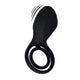 Sex Toy Vibrating Penis Ring With Wings Black