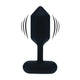 Silicone Anal Plug With Vibrating Function S Black