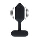 Silicone Hexagonal Anal Dildo M Black