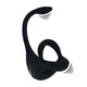 Remote Control Vibrating Prostate Stimulating Penis Ring Silicone Black