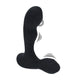 Prostate Massager Vibrating Throbbing Waterproof Black Silicone