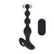 Silicone Anal Dildo With Remote Control Black