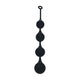 Silicone Anal Beads 60mm Black Xxl