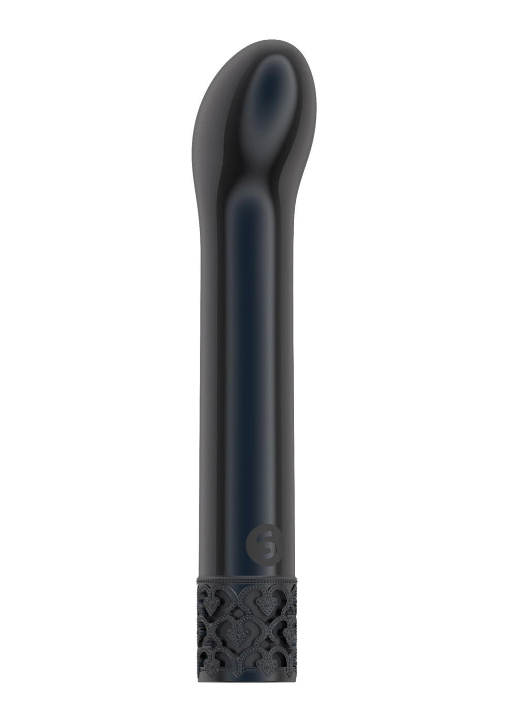 Jewel Vibrator 10 Modes Rechargeable Waterproof 12 Cm Gunmetal