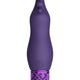 Exquisite Vibrator Vibrating 10 Modes Rechargeable Waterproof 12 Cm Purple