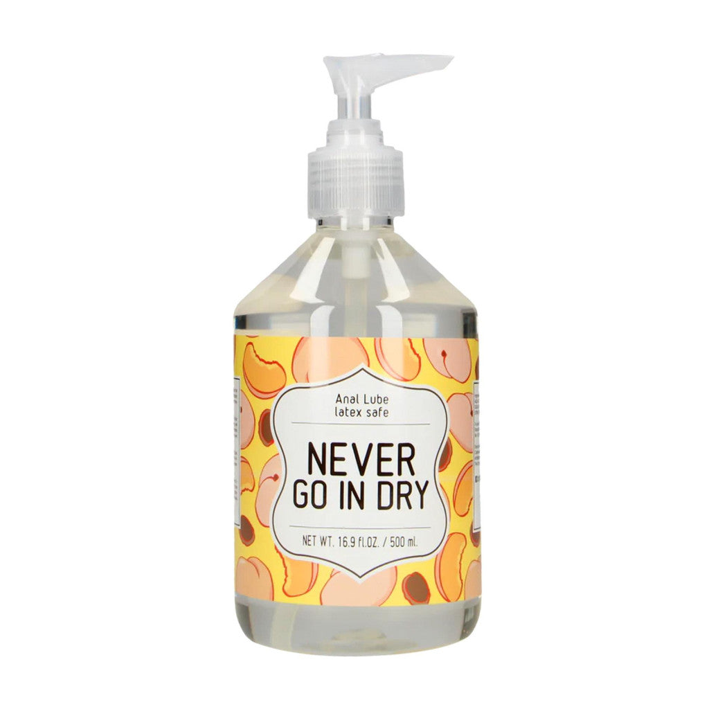 Never Go In Dry Water-based Anal Lubricant 500 Ml