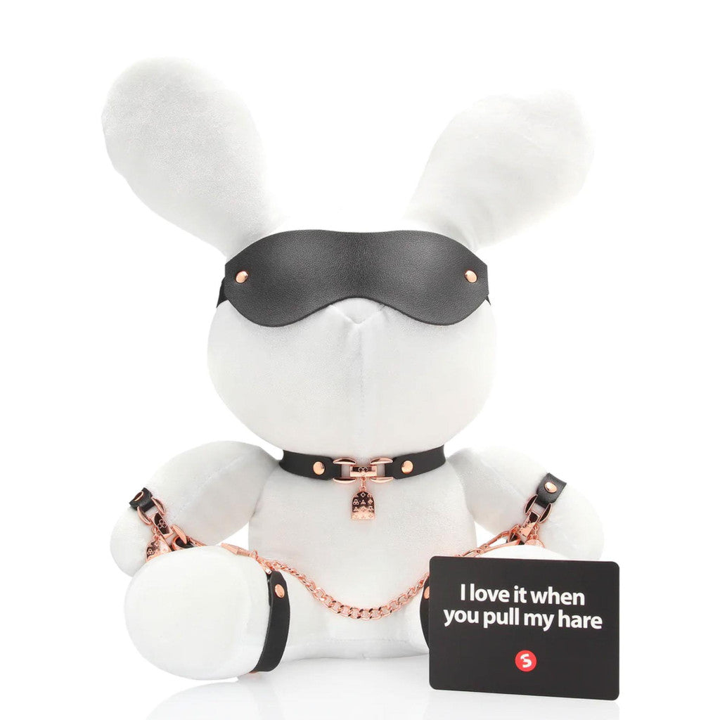 Rabbit Bondage Velvet White Rabbit Bondage Large Size