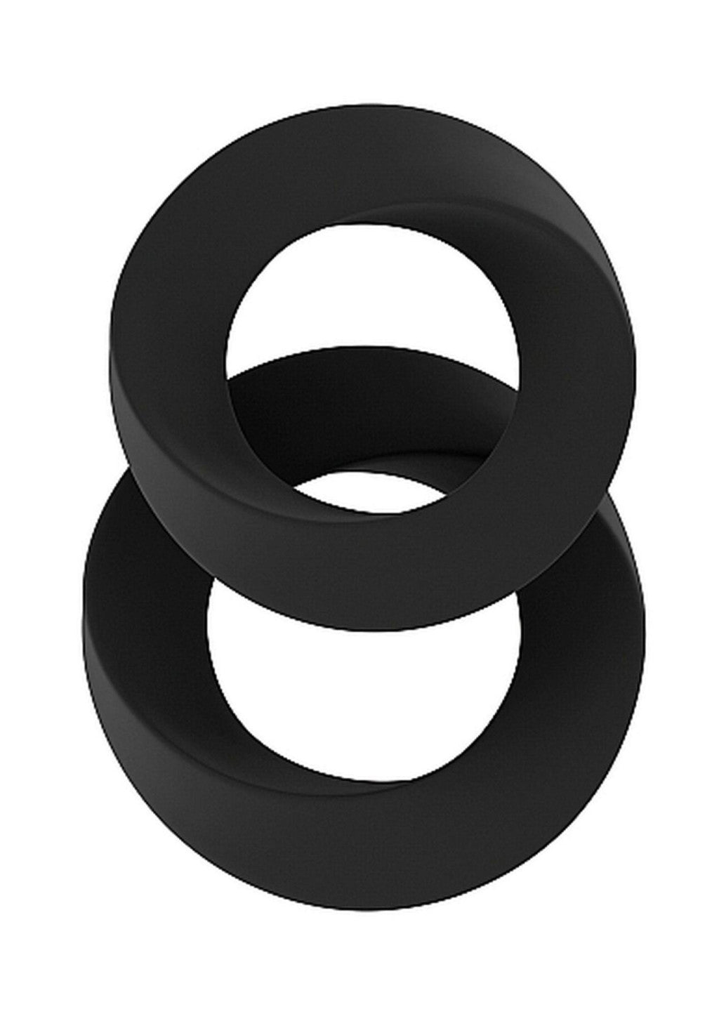 No.24 Penis Ring Set Waterproof Silicone Black