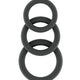 No25 Penis Ring Set Silicone Waterproof Gray Multiple Sizes