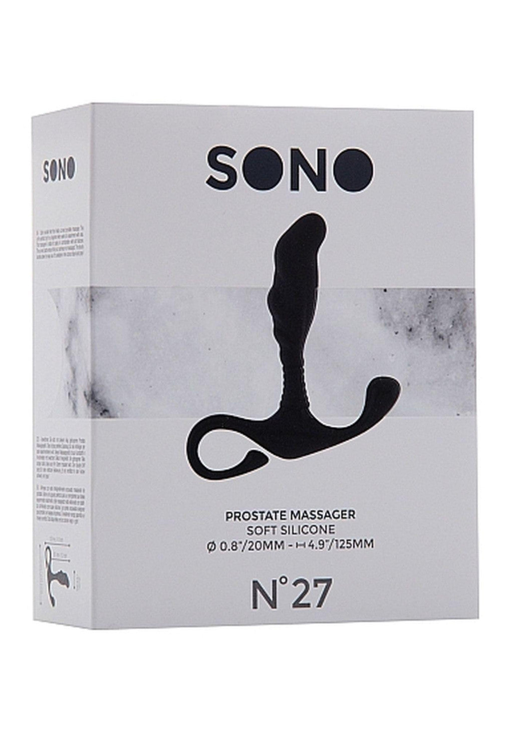 No.27 Prostate Massager Ergonomic Beginner 12.5 Cm Black
