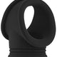 Penis Ring With Scrotum Strap Waterproof 4 Cm Black