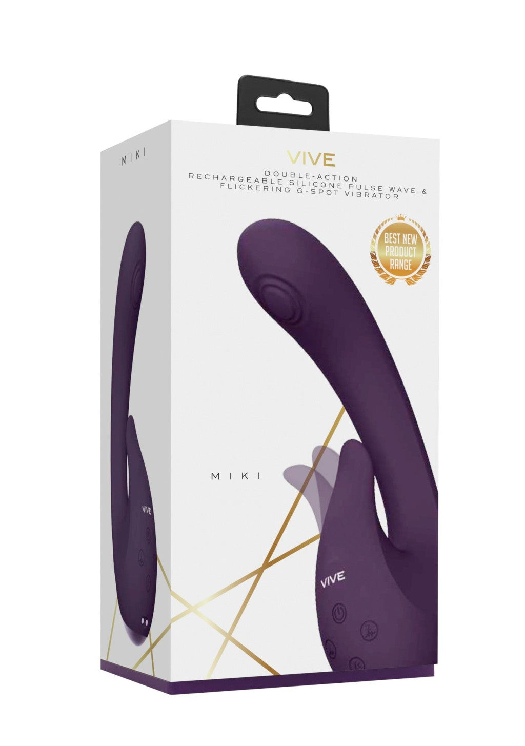 Vive Vibrator Three Motors 10 Modes Usb Charging Purple