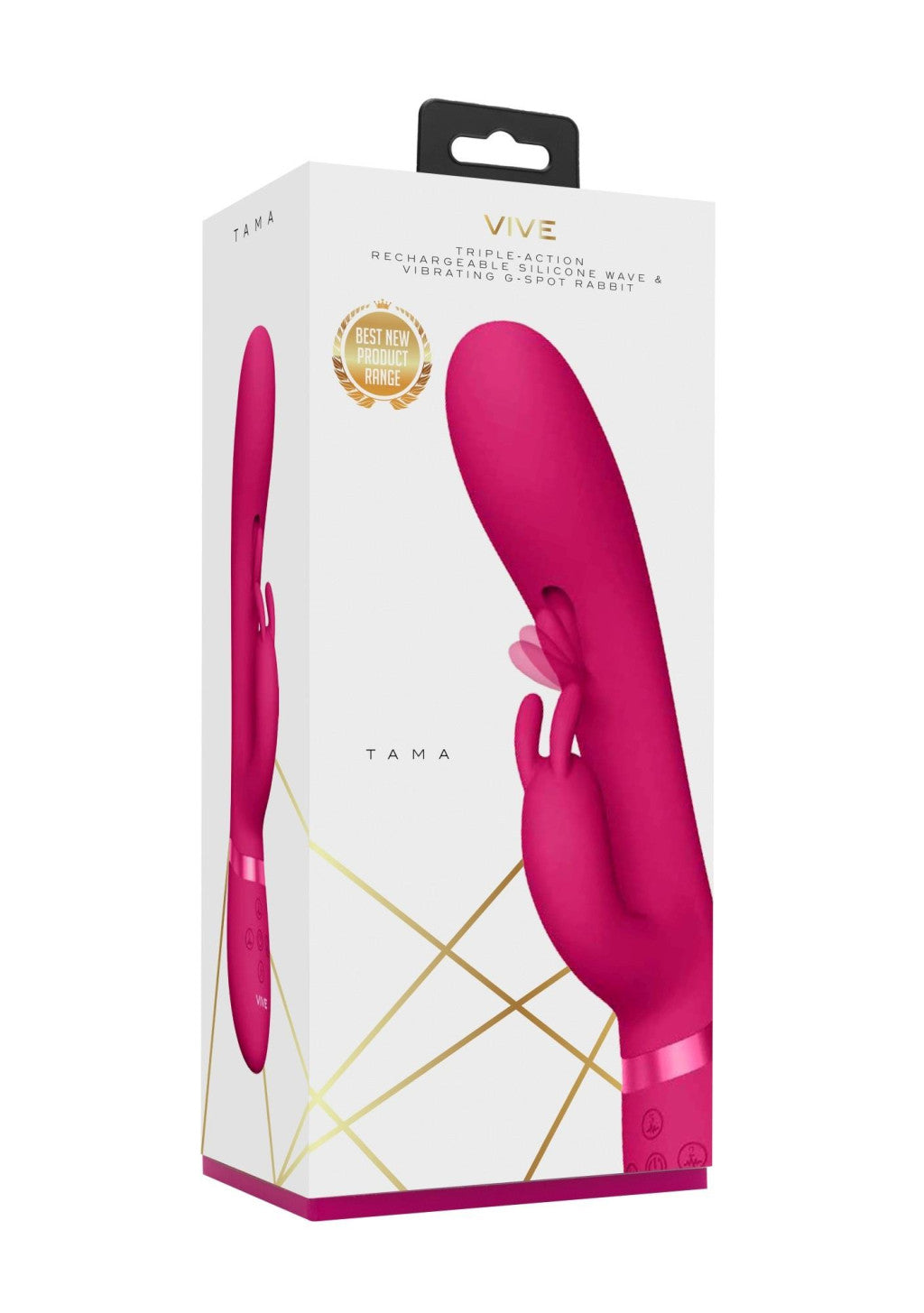 Vive Vibrator 10 Functions G-spot And Clitoral Stimulator 27.6 Cm Pink