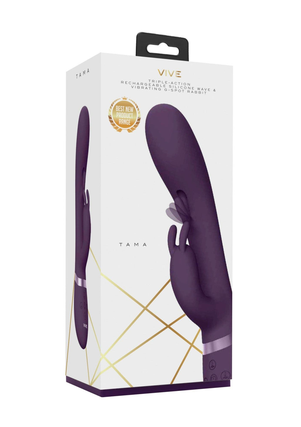 Tama Vibrator G-spot And Clitoral Stimulator 27.6 Cm Purple