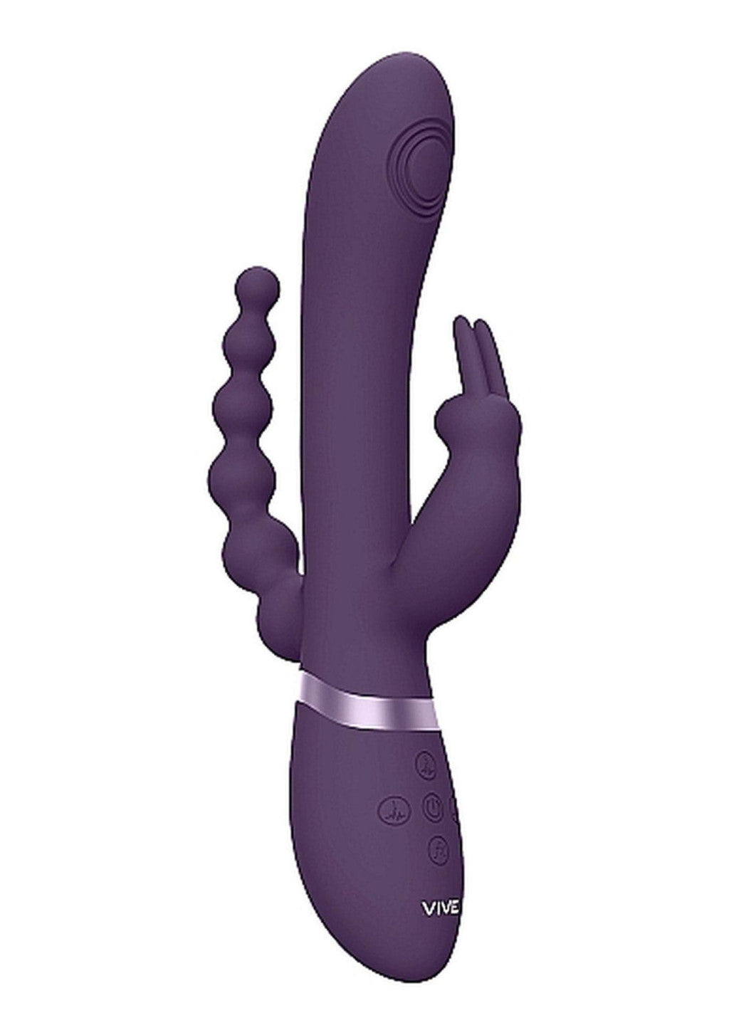 Rini Vibrator Three-motor G-spot Clitoris Anal Stimulation 22 Cm Purple