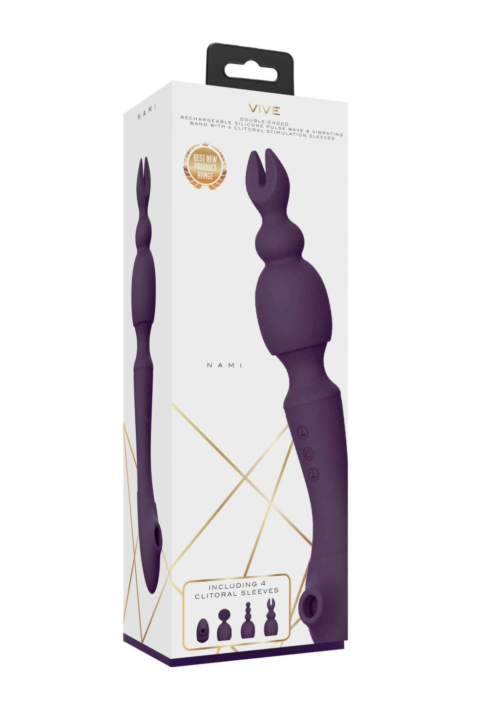 Vive Vibrator Dual Motor 10 Modes Purple