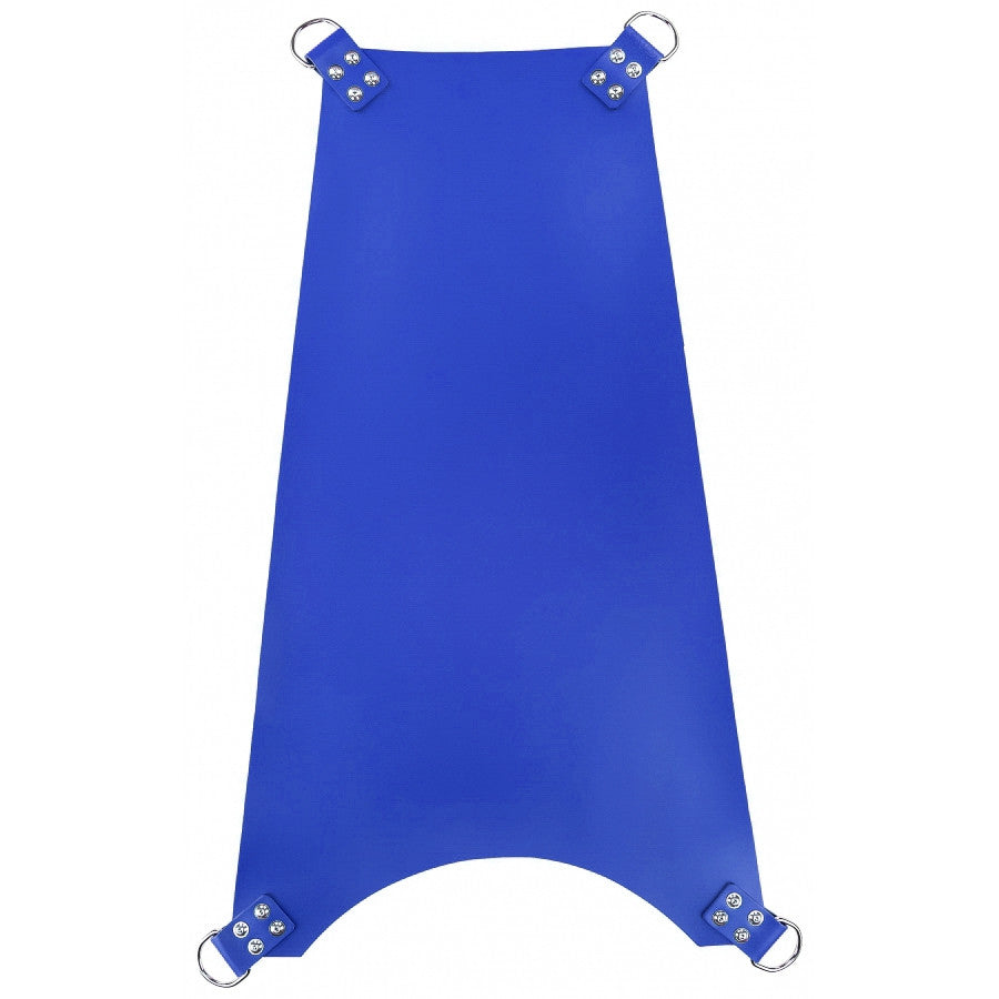 Leather Swing Bed – Adjustable 4-point Blue Version